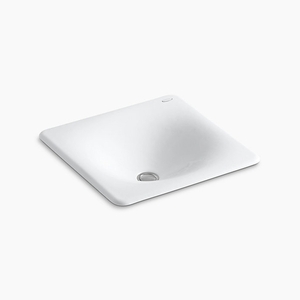 K2827-0 Iron/Tones Self Rimming Cast Iron Bathroom Sink - White K2827-0 Iron/Tones Self Rimming Cast Iron Bathroom Sink - White