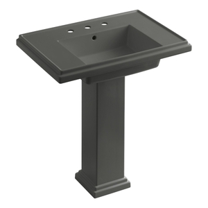 K2845-8-58 Tresham Pedestal Bathroom Sink - Thunder Grey K2845-8-58 Tresham Pedestal Bathroom Sink - Thunder Grey