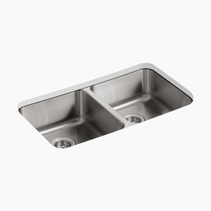 K3350-NA Undertone Stainless Steel Undermount - Double Bowl Kitchen Sink - Stainless Steel K3350-NA Undertone Stainless Steel Undermount - Double Bowl Kitchen Sink - Stainless Steel