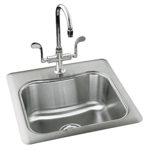 K3363-3-NA Staccato Self-Rimming Bar Sink - Stainless Steel K3363-3-NA Staccato Self-Rimming Bar Sink - Stainless Steel