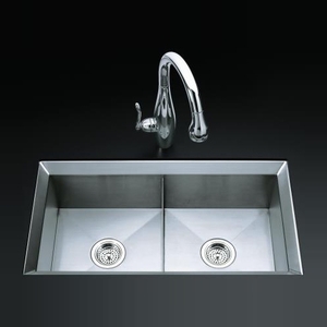 K3388-NA Poise Stainless Steel Undermount - Double Bowl Kitchen Sink - Stainless Steel K3388-NA Poise Stainless Steel Undermount - Double Bowl Kitchen Sink - Stainless Steel