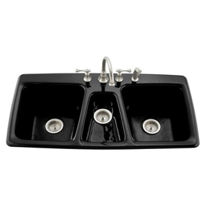 K5914 5 7 Trieste Triple Bowl Sink Kitchen Black At K5914 5 7 Trieste Triple Bowl Sink Kitchen Black