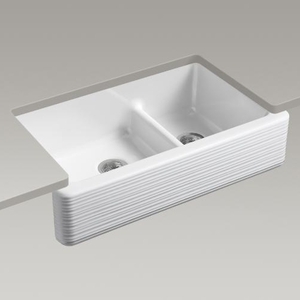 K6349-0 Waterhaven Apron Front / Specialty Sink Kitchen Sink - White K6349-0 Waterhaven Apron Front / Specialty Sink Kitchen Sink - White