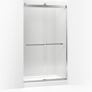 K706019 L Shp Levity Shower Door Sliding Shower Door Bright
