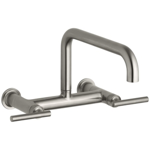 K7549-4-VS Purist Wall Mount Kitchen Faucet - Vibrant Stainless K7549-4-VS Purist Wall Mount Kitchen Faucet - Vibrant Stainless