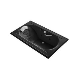 K1418-V-7 Memoirs 72" x 42" Whirlpool Bath - Black K1418-V-7 Memoirs 72" x 42" Whirlpool Bath - Black