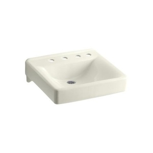 K2053-NR-96 Soho Wall Hung Bathroom Sink - Biscuit K2053-NR-96 Soho Wall Hung Bathroom Sink - Biscuit