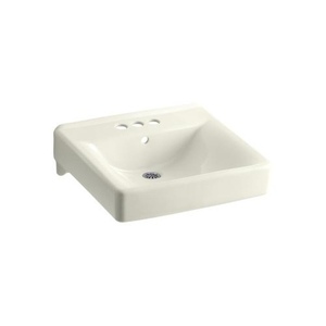 K2054-96 Soho Wall Hung Bathroom Sink - Biscuit K2054-96 Soho Wall Hung Bathroom Sink - Biscuit