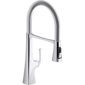 K22061-CP Graze Pull-Out Spray Kitchen Faucet - Polished Chrome K22061-CP Graze Pull-Out Spray Kitchen Faucet - Polished Chrome