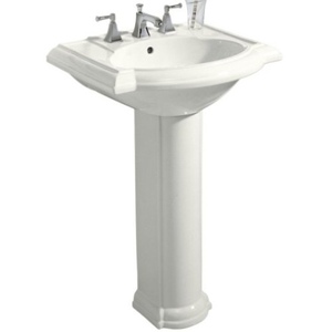 K2286 8 0 Devonshire Pedestal Bathroom Sink White At K2286 8 0 Devonshire Pedestal Bathroom Sink White