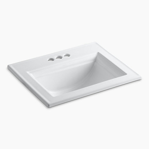 K2337-4-0 Memoirs Stately Self Rimming Bathroom Sink - White K2337-4-0 Memoirs Stately Self Rimming Bathroom Sink - White
