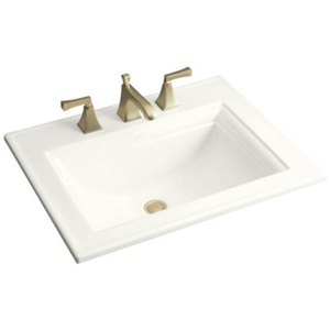 K2337-4-0 Memoirs Stately Self Rimming Bathroom Sink - White K2337-4-0 Memoirs Stately Self Rimming Bathroom Sink - White