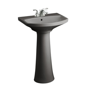 K2362-4-58 Cimarron Pedestal Bathroom Sink - Thunder Grey K2362-4-58 Cimarron Pedestal Bathroom Sink - Thunder Grey