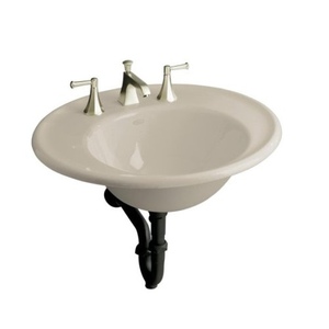 K2822-4S-G9 Iron Works Wall Hung Bathroom Sink - Sandbar K2822-4S-G9 Iron Works Wall Hung Bathroom Sink - Sandbar