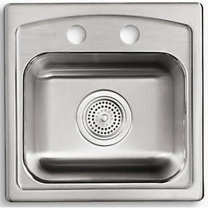 K3349-2-NA Toccata Self-Rimming Bar Sink - Stainless Steel K3349-2-NA Toccata Self-Rimming Bar Sink - Stainless Steel