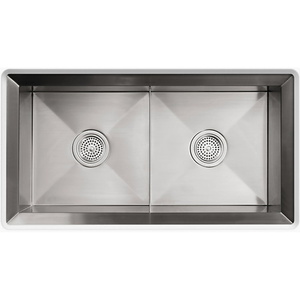 K3388-NA Poise Stainless Steel Undermount - Double Bowl Kitchen Sink - Stainless Steel K3388-NA Poise Stainless Steel Undermount - Double Bowl Kitchen Sink - Stainless Steel