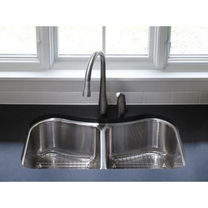 K3899-NA Staccato Stainless Steel Undermount - Double Bowl Kitchen Sink - Stainless Steel K3899-NA Staccato Stainless Steel Undermount - Double Bowl Kitchen Sink - Stainless Steel