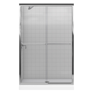 K702213-L-SHP Fluence Shower Door - Sliding Shower Door - Bright Polished Silver K702213-L-SHP Fluence Shower Door - Sliding Shower Door - Bright Polished Silver