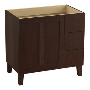 K99533-LGR-1WG Poplin Vanity Base Bathroom Vanity - Cherry Tweed K99533-LGR-1WG Poplin Vanity Base Bathroom Vanity - Cherry Tweed