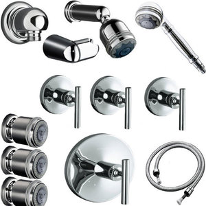 Puristsystemkitchrome Purist Two Wall Custom Shower Puristsystemkitchrome Purist Two Wall Custom Shower System Polished Chrome