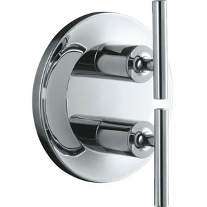 KT14489-4-CP Purist Thermostatic/Volume Control Custom Shower Valve - Polished Chrome KT14489-4-CP Purist Thermostatic/Volume Control Custom Shower Valve - Polished Chrome