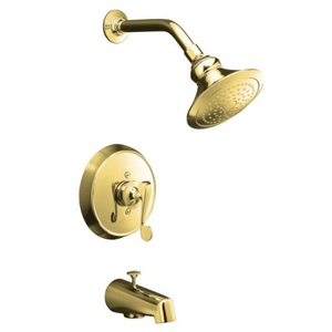 KT16113-4-PB Revival Tub & Shower Faucet Trim Trim Kit - Vibrant Polished Brass KT16113-4-PB Revival Tub & Shower Faucet Trim Trim Kit - Vibrant Polished Brass