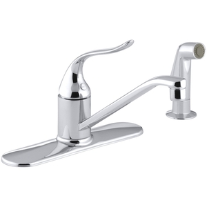K15172-F-CP Coralais Single Handle Kitchen Faucet - Polished Chrome K15172-F-CP Coralais Single Handle Kitchen Faucet - Polished Chrome