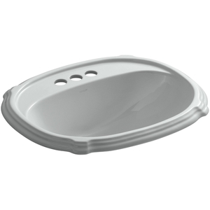 K2189-4-95 Portrait Self Rimming Bathroom Sink - Ice Grey K2189-4-95 Portrait Self Rimming Bathroom Sink - Ice Grey