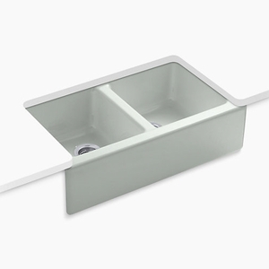 K6534-4U-FF Hawthorne Apron Front / Specialty Sink Kitchen Sink - Sea Salt K6534-4U-FF Hawthorne Apron Front / Specialty Sink Kitchen Sink - Sea Salt