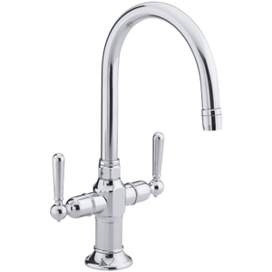 K7342-4-S Hi Rise Single-Hole Bar Faucet - Polished Stainless K7342-4-S Hi Rise Single-Hole Bar Faucet - Polished Stainless