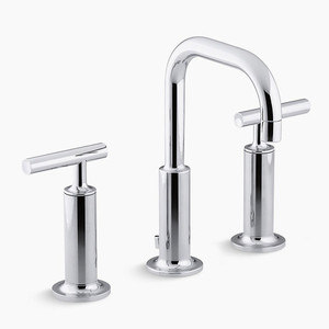 K14407-4-CP Purist 8'' Widespread Bathroom Faucet - Polished Chrome K14407-4-CP Purist 8'' Widespread Bathroom Faucet - Polished Chrome