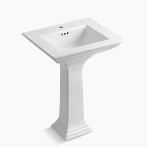K2344-1-0 Memoirs Stately Pedestal Bathroom Sink - White K2344-1-0 Memoirs Stately Pedestal Bathroom Sink - White