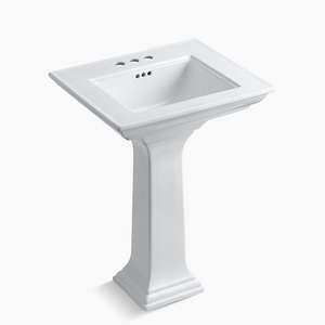 K2344-4-0 Memoirs Stately Pedestal Bathroom Sink - White K2344-4-0 Memoirs Stately Pedestal Bathroom Sink - White