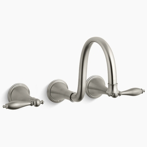 KT343-4M-BN Finial Traditional Bathroom Sink Faucet Trim Trim Kit - Vibrant Brushed Nickel KT343-4M-BN Finial Traditional Bathroom Sink Faucet Trim Trim Kit - Vibrant Brushed Nickel