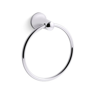 K21955-CP Tempered Towel Ring Bathroom Accessory - Polished Chrome K21955-CP Tempered Towel Ring Bathroom Accessory - Polished Chrome