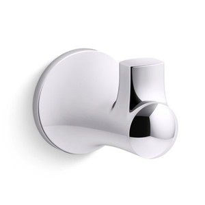 K21956-CP Tempered Robe Hook Bathroom Accessory - Polished Chrome K21956-CP Tempered Robe Hook Bathroom Accessory - Polished Chrome