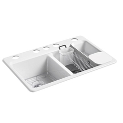 Double Bowl Kitchen Sink 33'' x 22'' x 9-5/8'' Double Bowl Kitchen Sink 33'' x 22'' x 9-5/8''