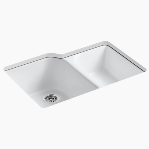 K5931 4u 0 Executive Chef White Color Undermount Double Bowl K5931 4u 0 Executive Chef White Color Undermount Double Bowl Kitchen Sink At Fergusonshowrooms Com