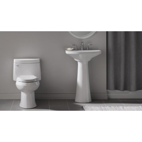 K2362 8 0 Cimarron Pedestal Bathroom Sink White At