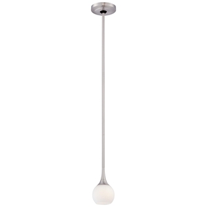 KP1801084 Pontil Mini-Pendant Pendant Light - Brushed Nickel KP1801084 Pontil Mini-Pendant Pendant Light - Brushed Nickel