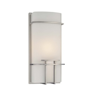 KP465084 Cyrus 1 Bulb Wall Sconce - Brushed Nickel KP465084 Cyrus 1 Bulb Wall Sconce - Brushed Nickel
