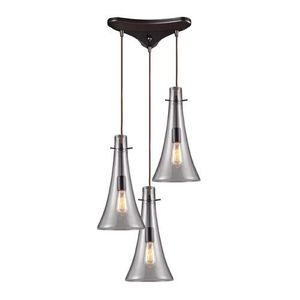 E600453 Menlow Park Multi Light Pendant Light - Oiled Bronze E600453 Menlow Park Multi Light Pendant Light - Oiled Bronze