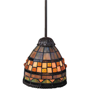 E683CB Jewelstone Mini-Pendant Pendant Light - Classic Bronze E683CB Jewelstone Mini-Pendant Pendant Light - Classic Bronze