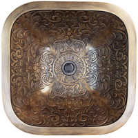 Self-Rimming Bathroom Sink 16 x 16 x 7 Self-Rimming Bathroom Sink 16 x 16 x 7