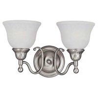 Bathroom Lighting (2 Bulbs) 15-1/2" Width Bathroom Lighting (2 Bulbs) 15-1/2" Width