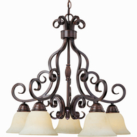 Mid Sized Chandelier 25-1/2" Width Mid Sized Chandelier 25-1/2" Width
