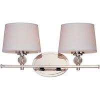 Bathroom Lighting (2 Bulbs) 16-3/4" Width Bathroom Lighting (2 Bulbs) 16-3/4" Width