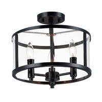 Semi Flush Mount 13-1/4" Width Semi Flush Mount 13-1/4" Width