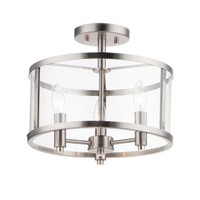 Semi Flush Mount 13-1/4" Width Semi Flush Mount 13-1/4" Width