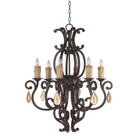 Mid Sized Chandelier 30-1/2" Width Mid Sized Chandelier 30-1/2" Width